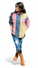 The Rebel Multi Color Plaid Flannel Shirt
